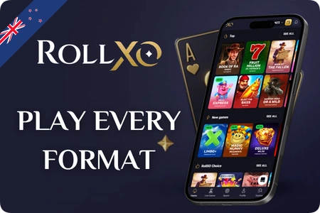 RollXO online casino games lobby New Zealand